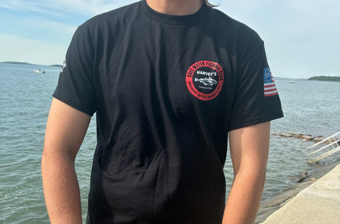 Black Short Sleeve 250th  T-Shirt
