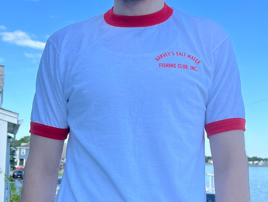 RED Ringer Short Sleeve Shirt - RETRO Logo